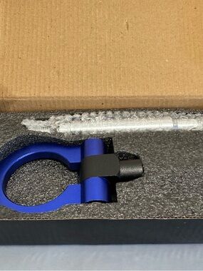 Japanese Weekend Blue and Black Tow Hook Ring